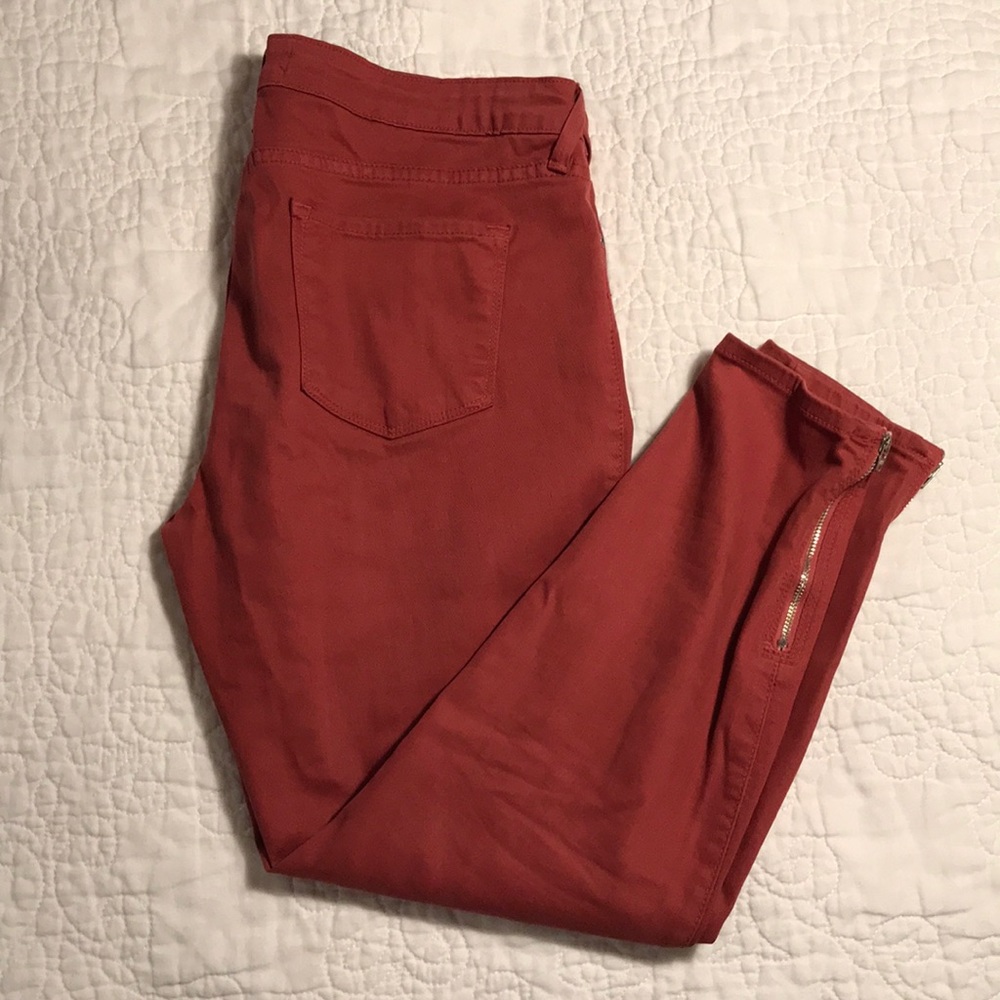 Just Black red jeans